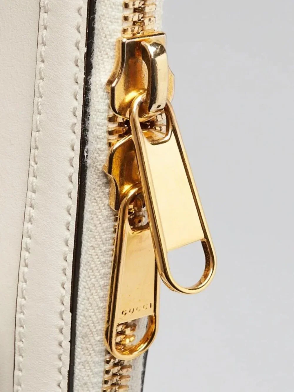 Gucci White Smooth Leather 1955 Horsebit Mini Bag